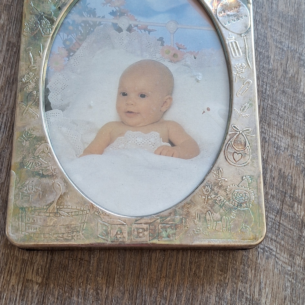Silver Plated Baby Photo Frame
